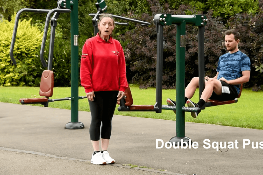 Sunshine Gym User Guide: Double Squat Push
