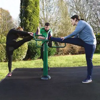 leg stretch | adults outdoor gym equipment